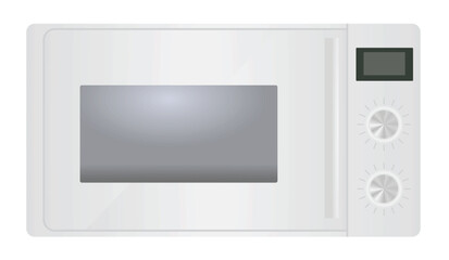 Obraz premium Grey microwave icon. vector illustration