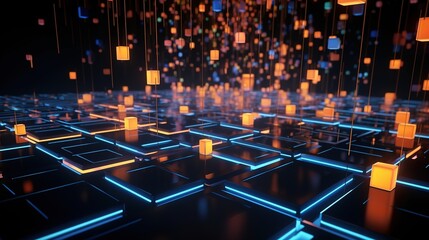 Obraz premium background with lights