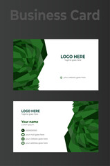 Abstract Corporate Business Card Design Vector Template, Elegant Flat Design Vector Illustration.
