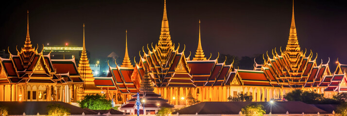 Bangkok panoramic view Thailand - Generative AI