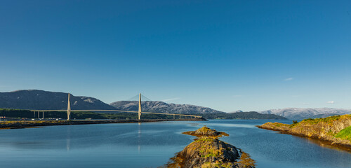 Helgelandsbrücke nach Sandnesjøen in Norwegen