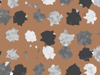 Fototapeta na wymiar seamless pattern with brown and white spots