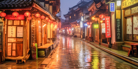 Fototapeta premium Seoul panoramic view - Generative AI