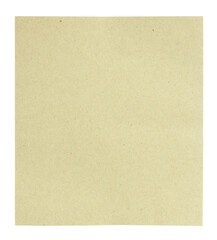 Blank recycle paper  isolated with clipping path for mockup