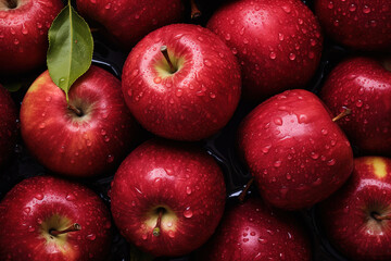 Fototapeta na wymiar background with apples, generative ai 