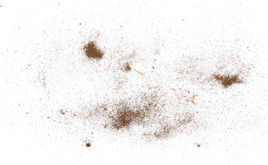 Dust, dirt isolated on white background, with clipping path