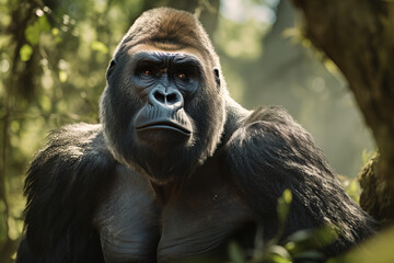 Obraz premium Silverback gorilla in the wild