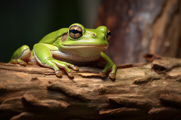Naklejka premium Cute little tree frog