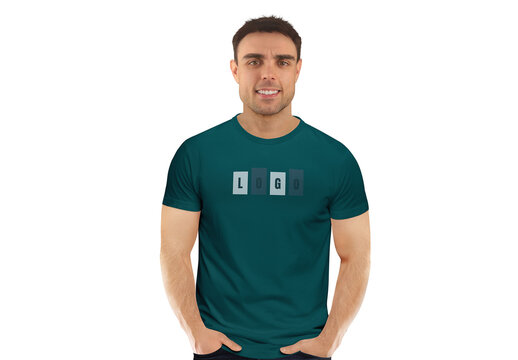 Crew Neck T-Shirt Mockup