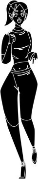 recommend clip art: black and white silhouette of a person