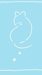 16:9 ネコちゃんの背中と肉球壁紙★