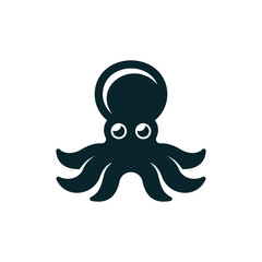 Octopus modern logo, Simple Octopus Vector Logo Design template