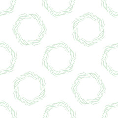 Seamless decorative pattern with abstract mandala ornaments.