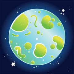 Isolated abstract plantet Cosmic star Vector