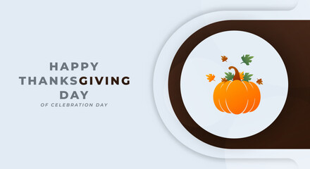 Happy Thanks Giving Day Celebration Vector Design Illustration for Background, Poster, Banner, Advertising, Greeting Card