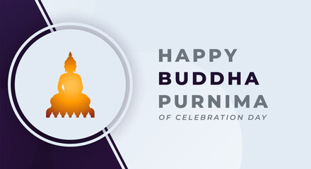 Happy Buddha Purnima Day Celebration Vector Design Illustration for Background, Poster, Banner, Advertising, Greeting Card