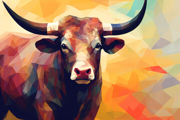 portrait of a bull