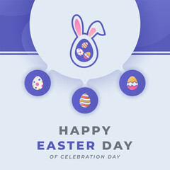 Happy Easter Day Celebration Vector Design Illustration for Background, Poster, Banner, Advertising, Greeting Card