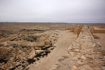 Ruins of an ancient city in the Negev desert