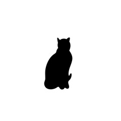 Cat silhouette. Vector illustration