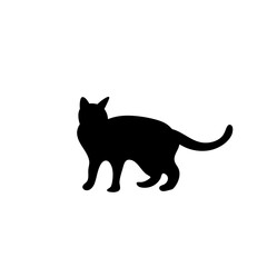 Cat silhouette. Vector illustration