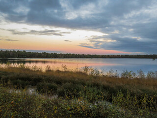 sunset over the river, Tister Bauernmoor