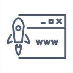 Website stats, Target and Increase sales signs. Seo line icons. Traffic management, social network and seo optimization icons