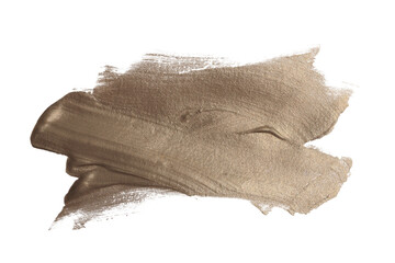 PNG Grunge torn Silver beige nacre ink smear brush stroke stain blot on  transparent background.