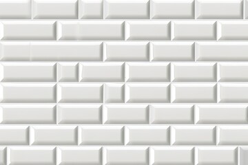 White brick wall texture for pattern background. Modern copy space design for web banner.
