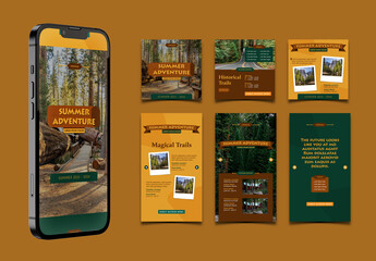 Summer & Adventure Outdoor Social Media Layout
