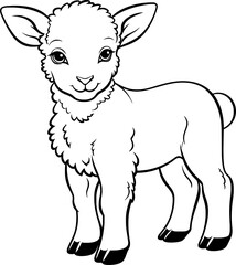 Sheep Animal Line Art