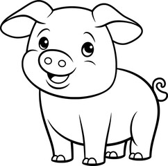 Obraz premium Pig Illustration