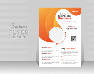 Corporate business flyer template design,marketing, business proposal, promotion, advertise, publication, cover page. new & modern digital marketing flyer 