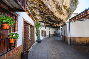 Calle Cuevas de la Sombra Street - Setenil de las Bodegas, Andalusia, Spain
