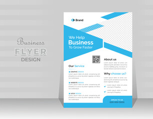 Corporate business flyer template design,marketing, business proposal, promotion, advertise, publication, cover page. new & modern digital marketing flyer 