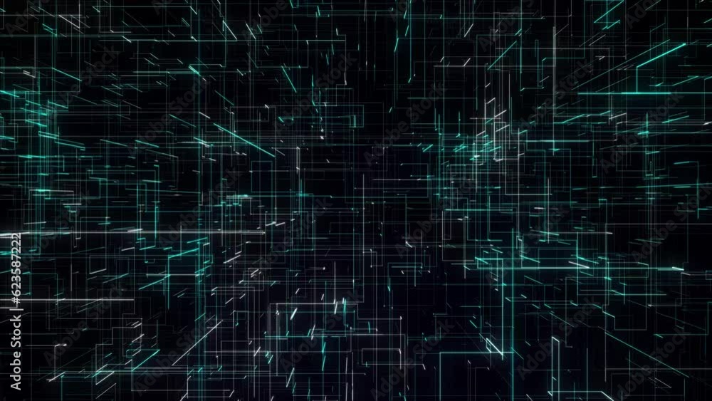 Poster cyan global network fast mass link code backdrop. color signals media net concept seamless creative.