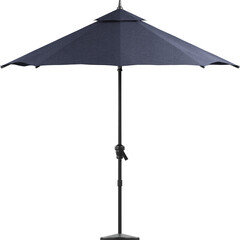 Side view of blue sunshade