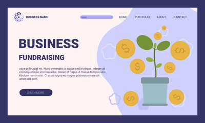 Investment and finance growth business concept, vector illustration 