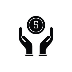 Obraz premium finance icon. solid icon