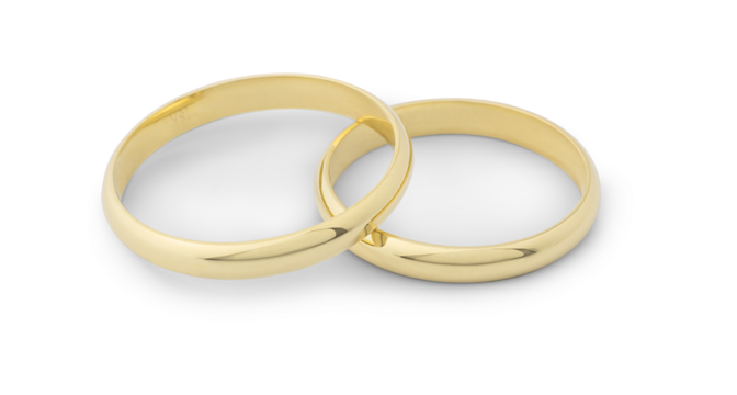 Anéis Alianças em Ouro 