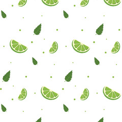 seamless pattern with lime