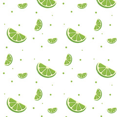 seamless pattern with lime. vector illustration