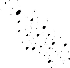 Abstract dot splashes. Abstract cutout shape. 