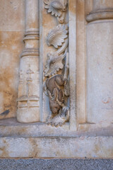 Rabbit Carving at Salamanca Cathedral Facade - Salamanca, Spain