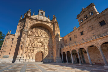 Fototapeta na wymiar San Esteban Convent Plateresque Facade - Salamanca, Spain