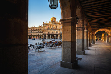 Plaza Mayor Square Arcade - Salamanca, Spain