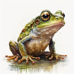 Obraz premium toad, watercolor style Generative AI