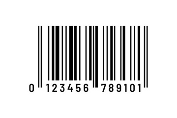 Vector barcode illustration.