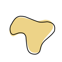 Amoeba organic blob shape