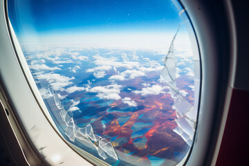 Scary Flight - Broken Airplane Window